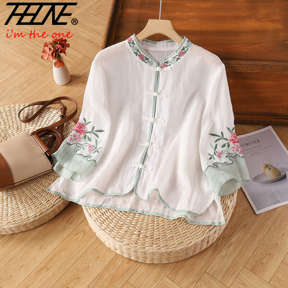 THHONE Embroidery Blouse Shirt - огляд і ціна Embroidery Baju