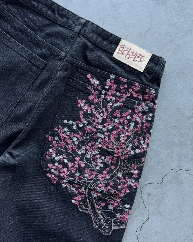 Sakura Pocket Embroidery Fashi - огляд і ціна Embroidery Jeans Sakura