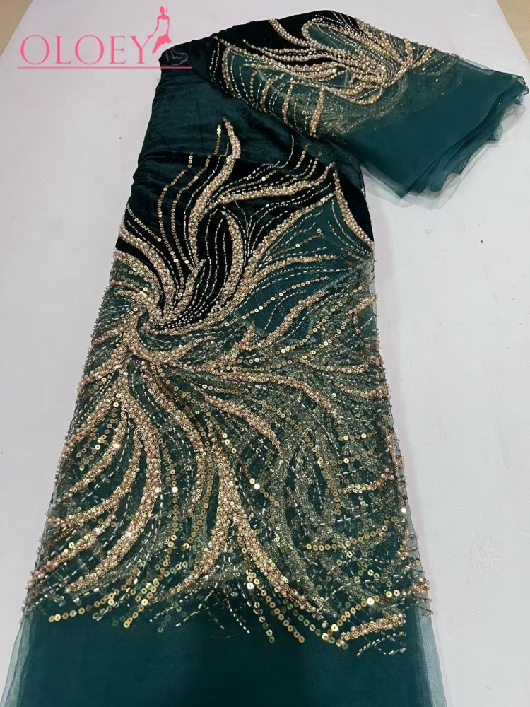 OLOEY  Luxury  Wedding Dress N - огляд і ціна Velvet Fabric Embroidery