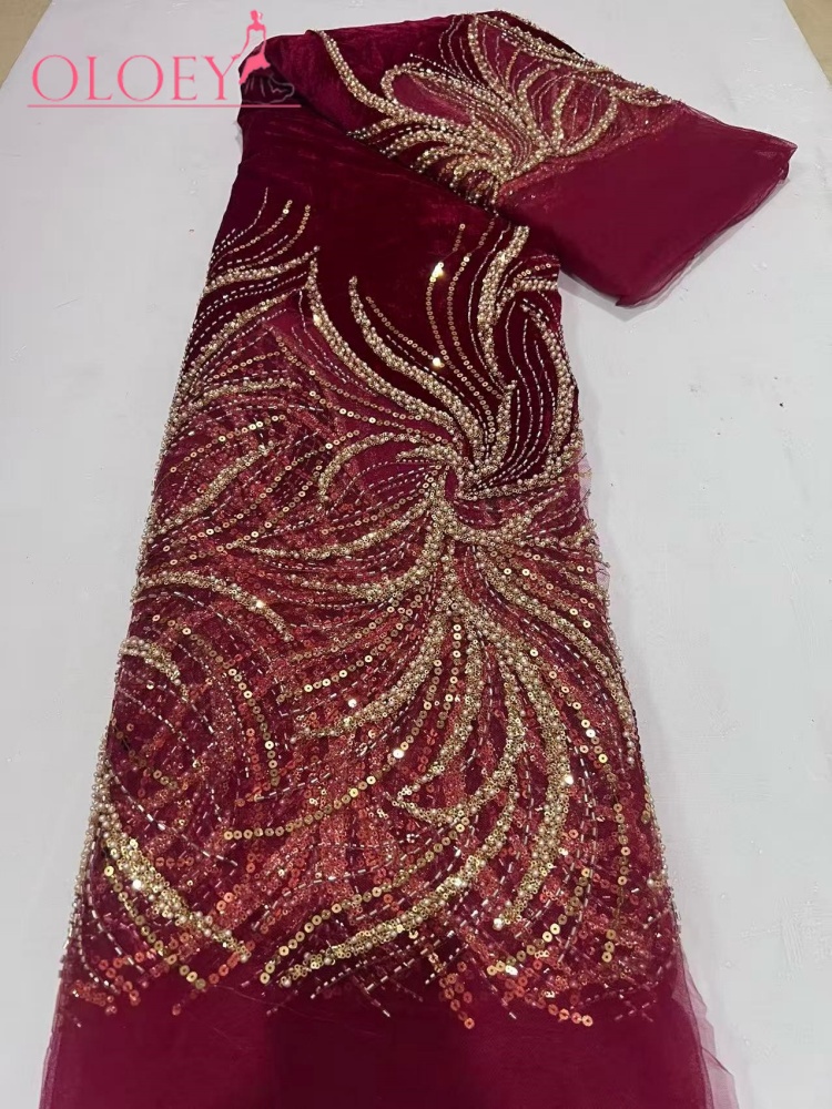 OLOEY  Luxury  Wedding Dress N - огляд і ціна Velvet Fabric Embroidery