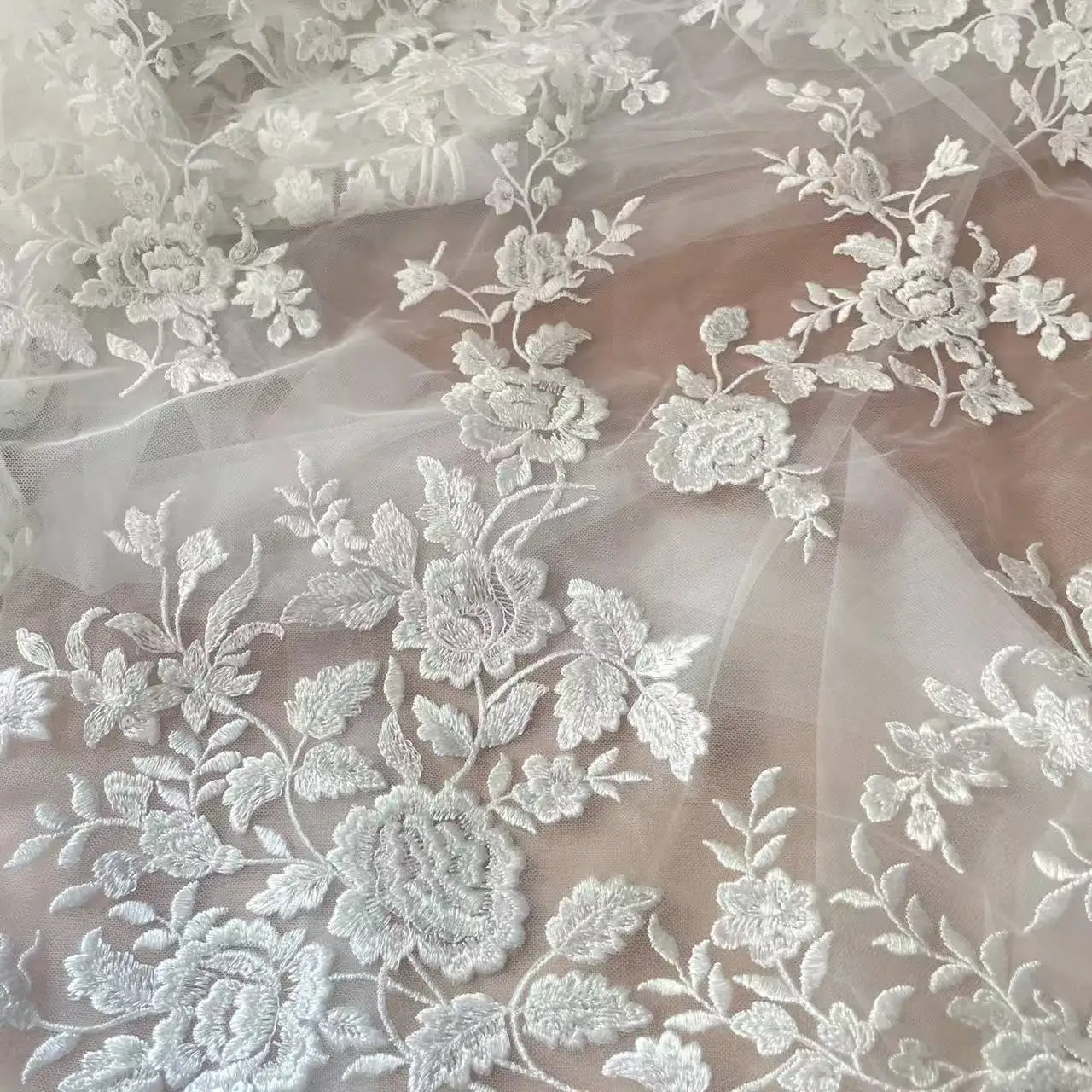 French Embroidered Lace Fabric - огляд і ціна Embroidery Abaya