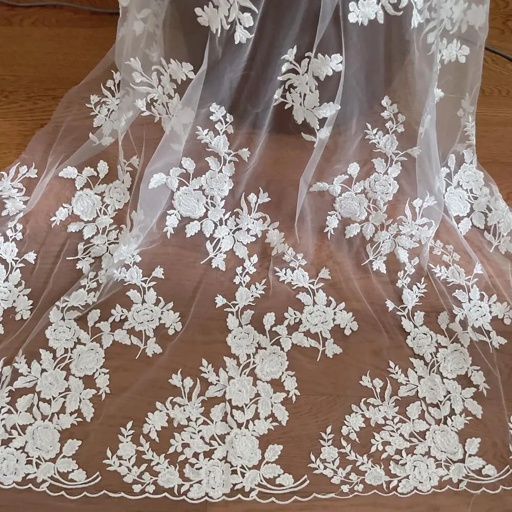 French Embroidered Lace Fabric - огляд і ціна Embroidery Abaya