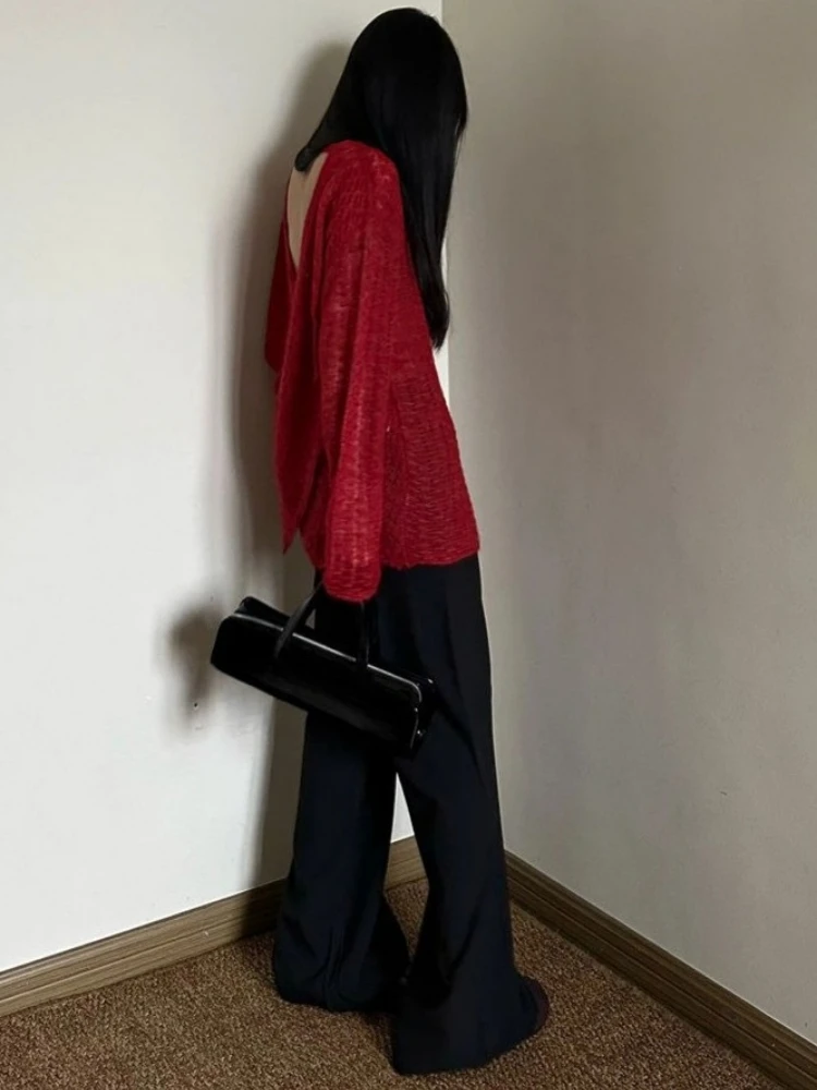 Y2K See-Through Knitted Women' - огляд і ціна Embroidery Shirt