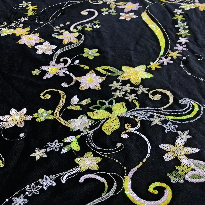 New Autumn And Winter Black Ve - огляд і ціна Velvet Fabric Embroidery