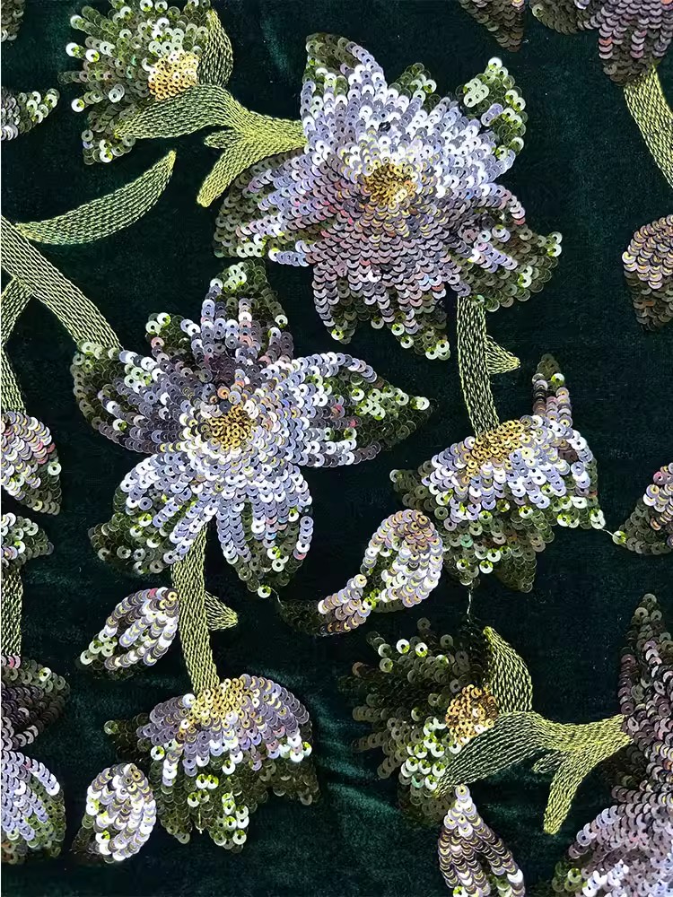 1yard Retro velvet tela Handcr - огляд і ціна Velvet Fabric Embroidery